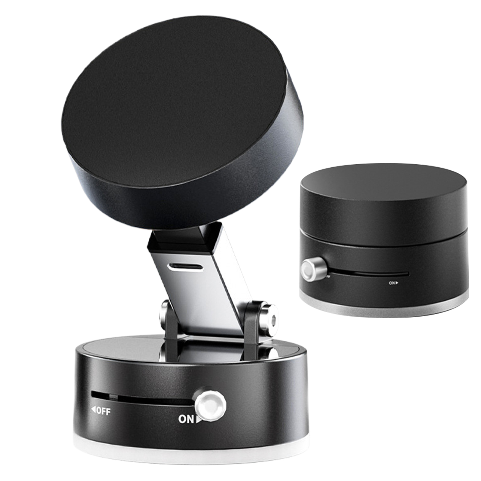 Vacuümzuignap Magnetische autotelefoonhouder Dubbelzijdig opvouwbare magnetische autotelefoonbeugel voor auto-interieuraccessoires