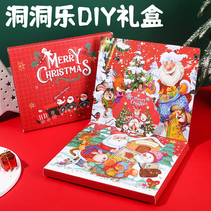 子供のためのパズルブレスレットセット,ブラインドボックス,ポケットと音楽ビーズ,DIYおもちゃ,クリスマスギフト,新製品,2024
