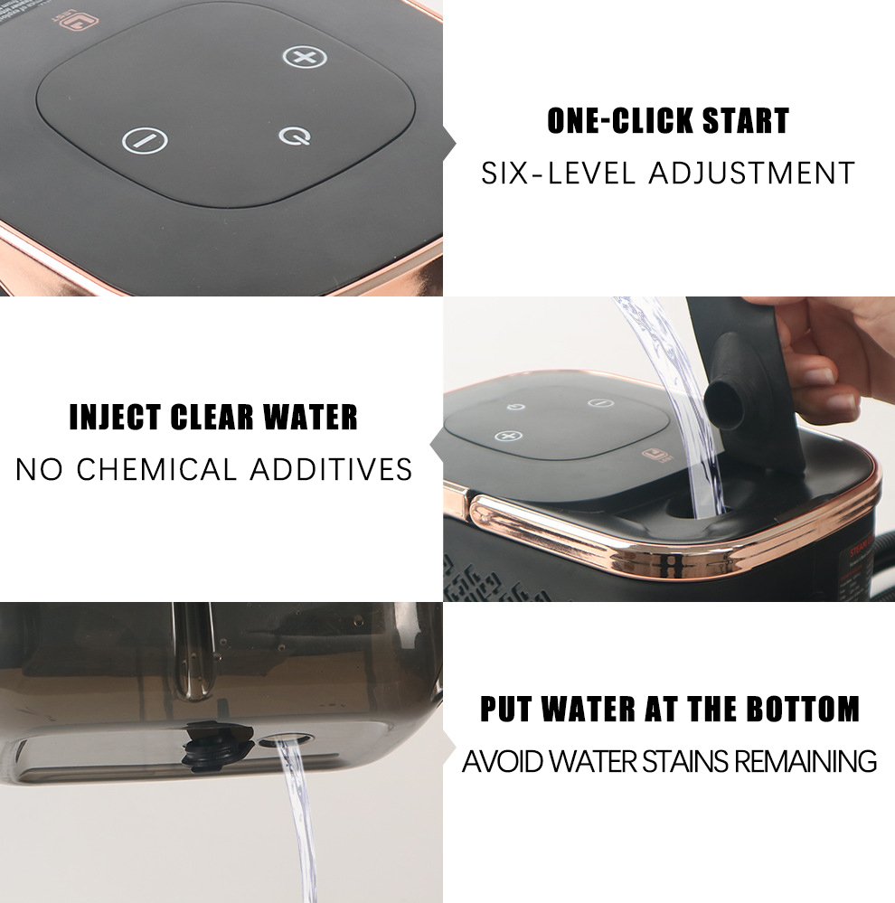 Multi functional high-pressure steam cleaning machine, household small 1.25L water tank steam cleaning machine