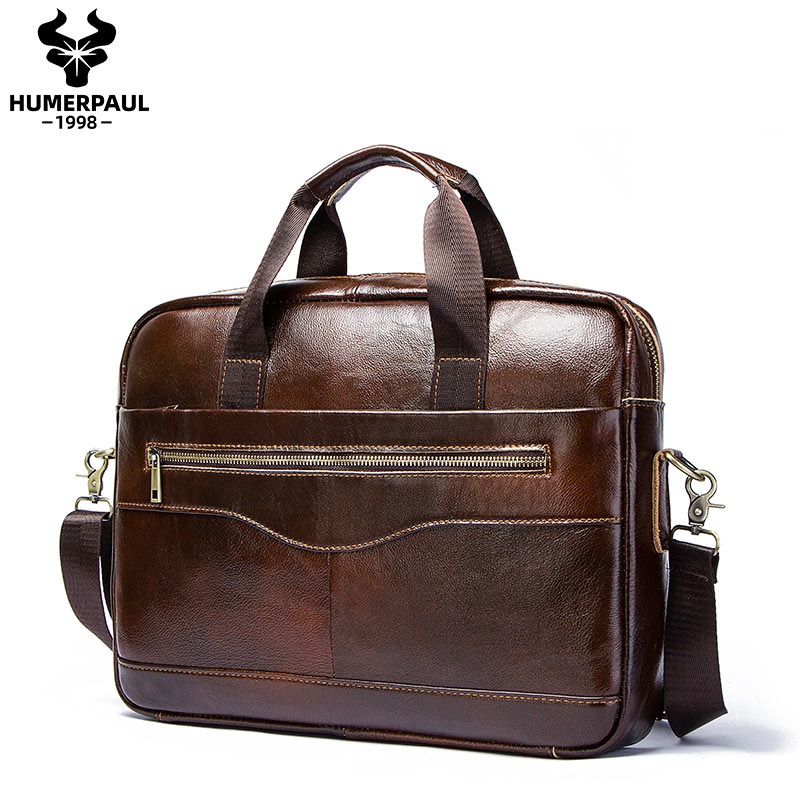 Borsa da ufficio portatile in vera pelle da uomo per borsa per laptop Borse a tracolla messenger da lavoro di alta qualità da viaggio