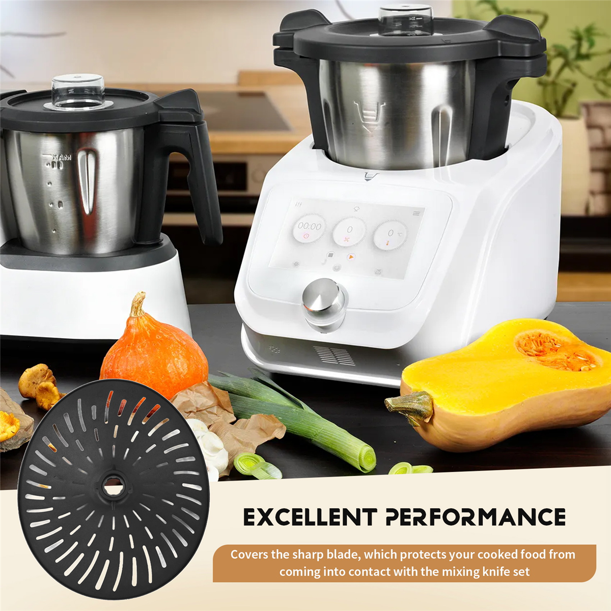 Najnowsza wymienna osłona ostrza do Monsieur Cuisine Connect Cooking & Sous Vide Food Processor Protection Blade Akcesoria