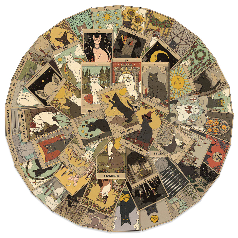 12/36/72 шт., водонепроницаемые наклейки в стиле ретро