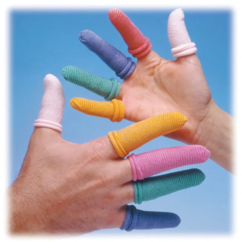 5 unids/lote de cunas desechables de algodón para dedos, protección antideslizante y transpirable, protectores de dedos, guantes de extensión, herramientas de construcción