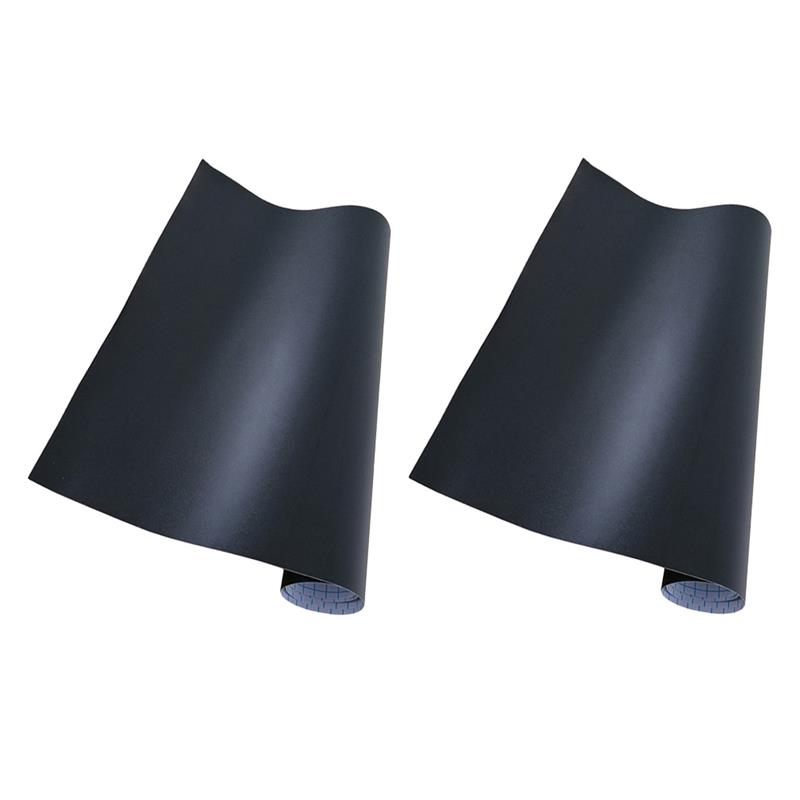 黒の磁気グラフィティステッカー,子供部屋の壁紙,寝室,教室,オフィス,黒,45x200cm, 2個