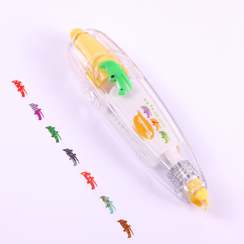 かわいい動物猫犬フクロウ毎日プレス型レース修正テープベルト文具装飾用品学用品 6 ミリメートル * 4 メートル