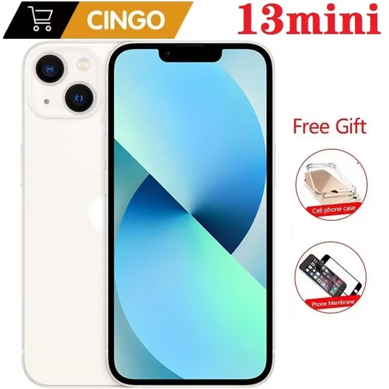 iPhone 13mini desbloqueado 128GB/256GB ROM A15 IOS 5G Face ID 5,4 "pantalla OLED Smartphone 12MP teléfono móvil iphone 13 mini
