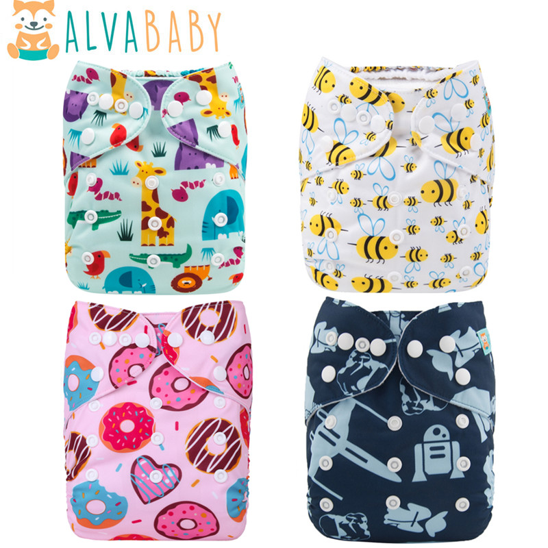 U Pick ALVABABY ผ้าอ้อมเด็กเป็นมิตรกับสิ่งแวดล้อมโมเดิร์นผ้าอ้อมสําหรับทารก 3-15 กก. 1 PC ผ้าอ้อมแทรก