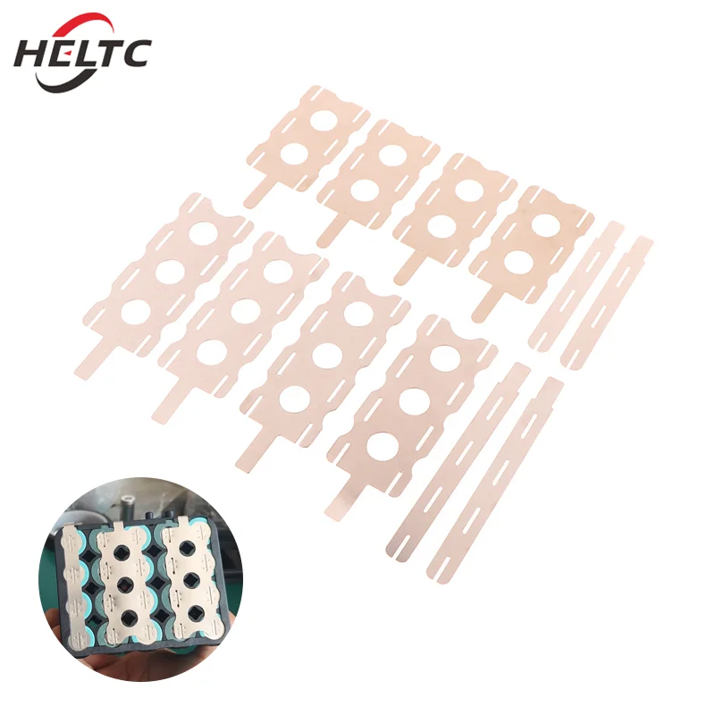 Juego de tiras de acero niquelado para baterías, 1 Juego de placas de níquel para soldadura por puntos, batería de litio chapada en níquel