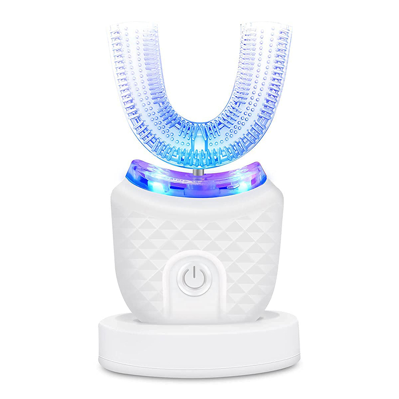 Escova De Dentes Elétrica Portátil Em Forma De U, Cuidado Oral Automático, 360 Graus, Venda Quente