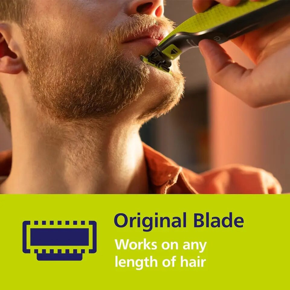 Rasierer-Ersatzklinge und Nasenhaarschneider, Ersatzköpfe für Philips OneBlade QP2520 QP2630 QP6510 Bartschneider