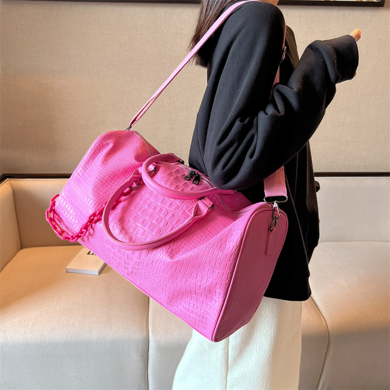 Bolsa de entrenamiento de verano para Fitness, deportes, gimnasio, Yoga, para mujer, bolsa de equipaje grande, bolso de viaje portátil, bolso de fin de semana, bolso de hombro