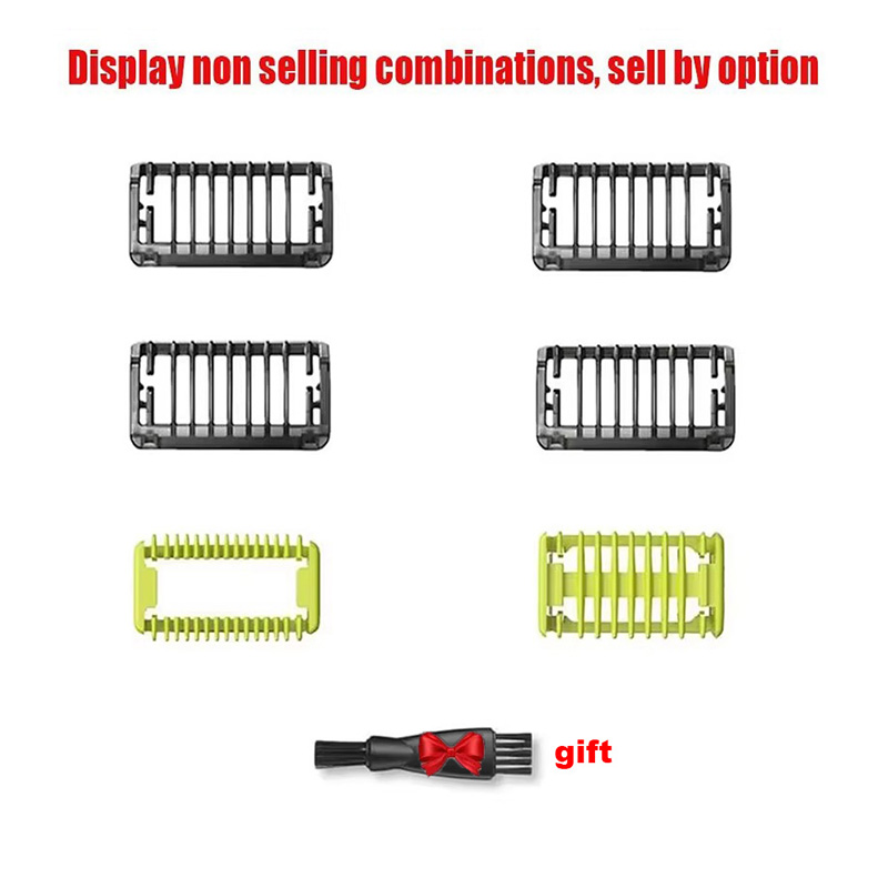 New 2/4/6 PCS Guide Comb Guards for One Blade QP2520 QP2515 QP2620 QP6510 QP6520 QP6530 Beard Trimmer Shaver Replacement Kit