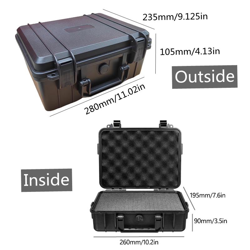 Werkzeugkasten, Hardware-Ausrüstung, wasserdichter Koffer, starre Box für Werkzeuge, Pelikan, großer Hartschalenkoffer, Koffer, Flightcase-Box mit Schaumstoff