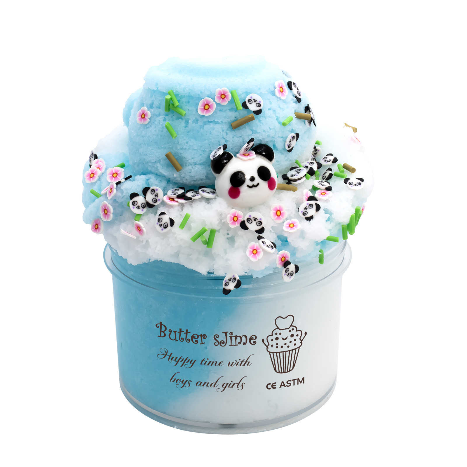 Slime Charms Kit for Kid Silk Mud Ice Cream Brushed Children Decompression Toy Thousand DIY Slime Fluffy Arcilla Plasticine