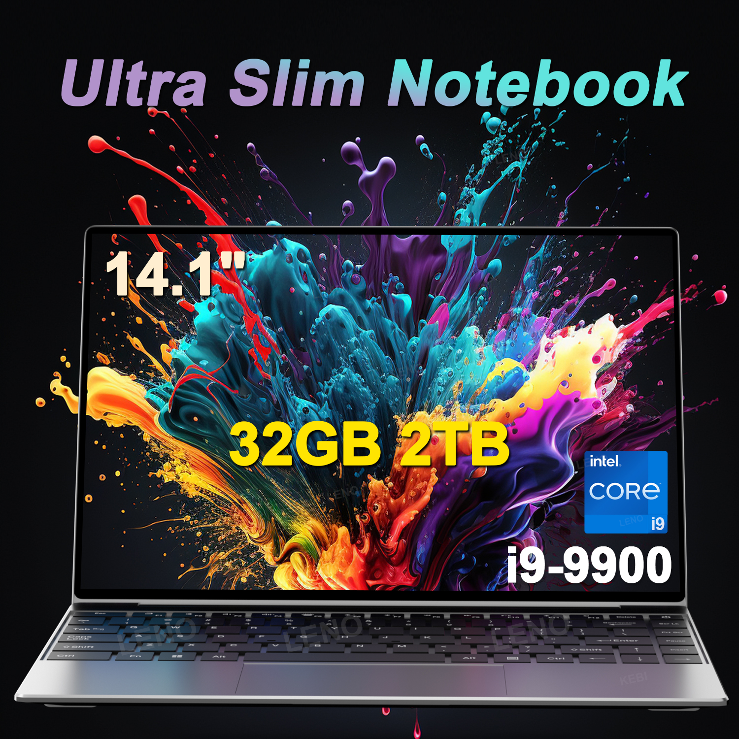 LENO HOT 14.1" Laptop Intel Core i9-9900 Windows 11 32GB 2TB Gaming Computer PC Gamer office Ultra Slim Notebook 1920*1080 HD