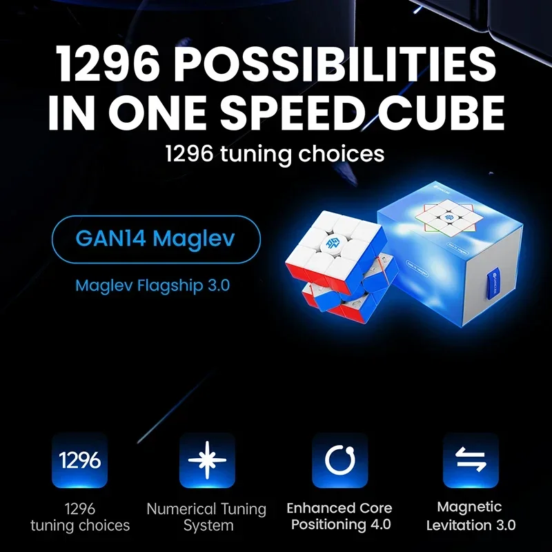 Gan14 Maglev UV Magic Cube 2023 New Gan 14 Maglev UV Magnetic 3x3x3 Magic Speed Cube Professional Puzzle Fidget Toys