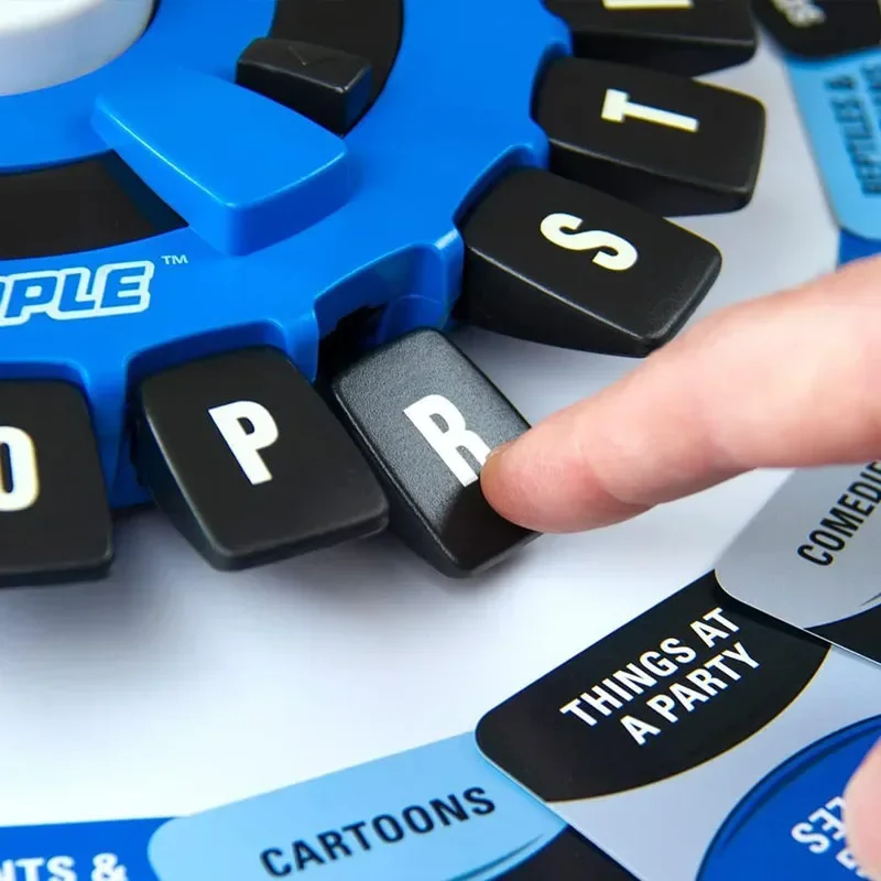Children's Educational Table Toys English Spanish TAPPLE Crazy Alphabet Game Parent-child Interactive Turntable Toy Family Game