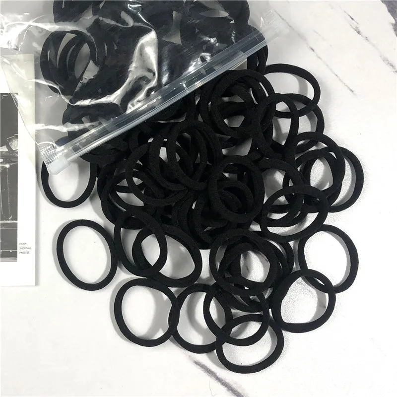 20/50 unids/set bandas para el cabello para mujer y niña, lazos básicos de goma para el cabello, cuerdas de 4cm, diadema elástica Simple, accesorios para el cabello, soporte para cola de caballo