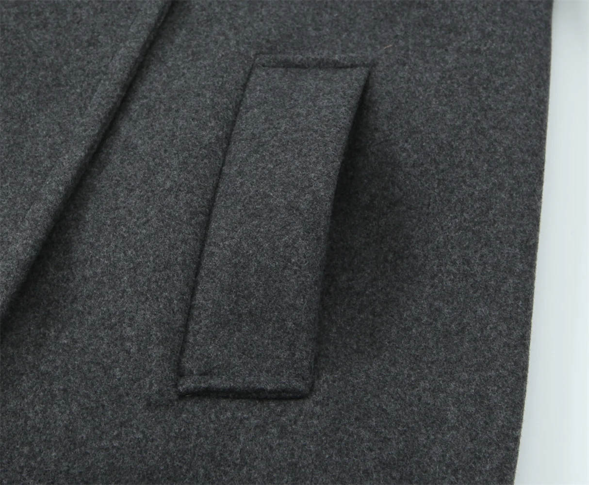 2025 Herbst/Winter neues Produkt: Damen tragen High-End-Freizeit-Langarm mantel mit weichem, lockerem Kragen