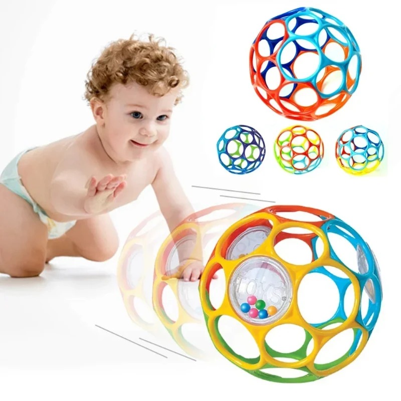 Juguetes de pelota suave con sonajero para bebé, bolas de sonajero multifuncionales, juguetes con sensores de educación temprana, bolas de juguete interactivas para padres e hijos