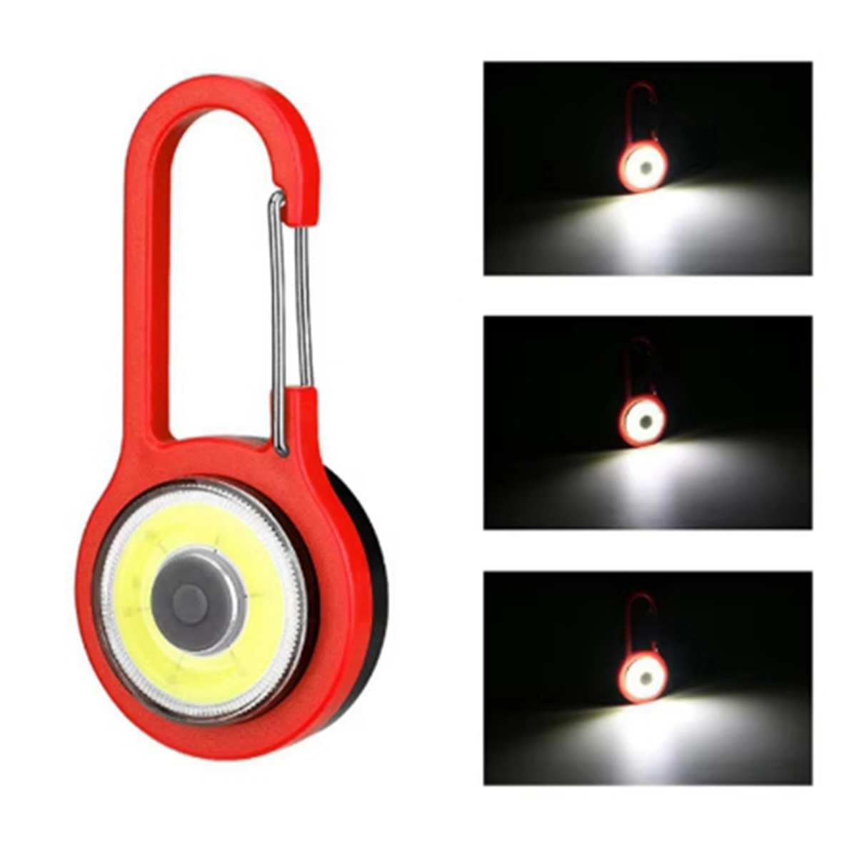 A72P Portable LED Flashlight Carabiner Lamp Keychain Light Emergency Outdoor Camping Tent Lamp Pocket Backpack Lights