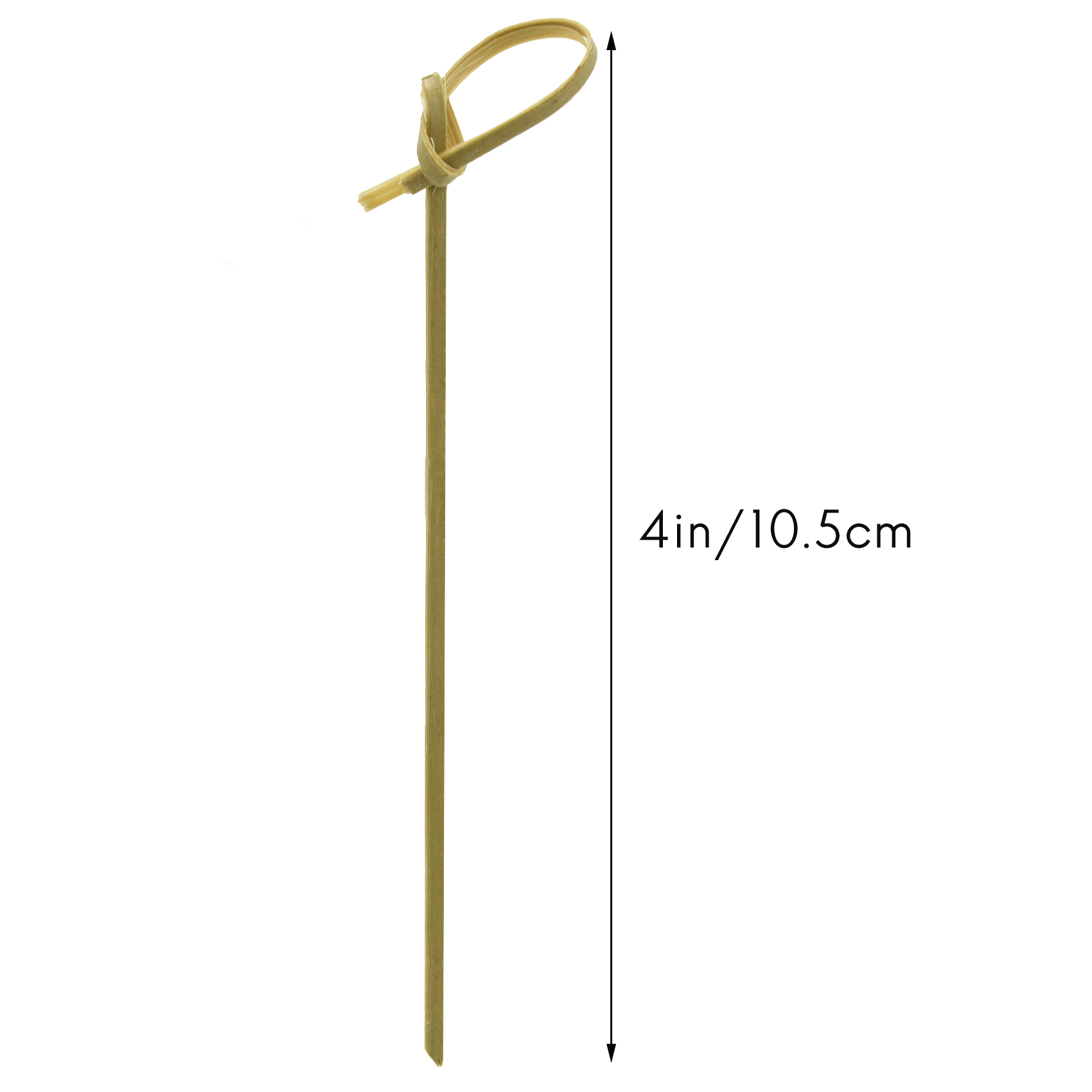 Mais novo pacote de 300 palitos de coquetel de bambu palitos de dente de coquetel espetos de bambu palitos para aperitivos 4 Polegada