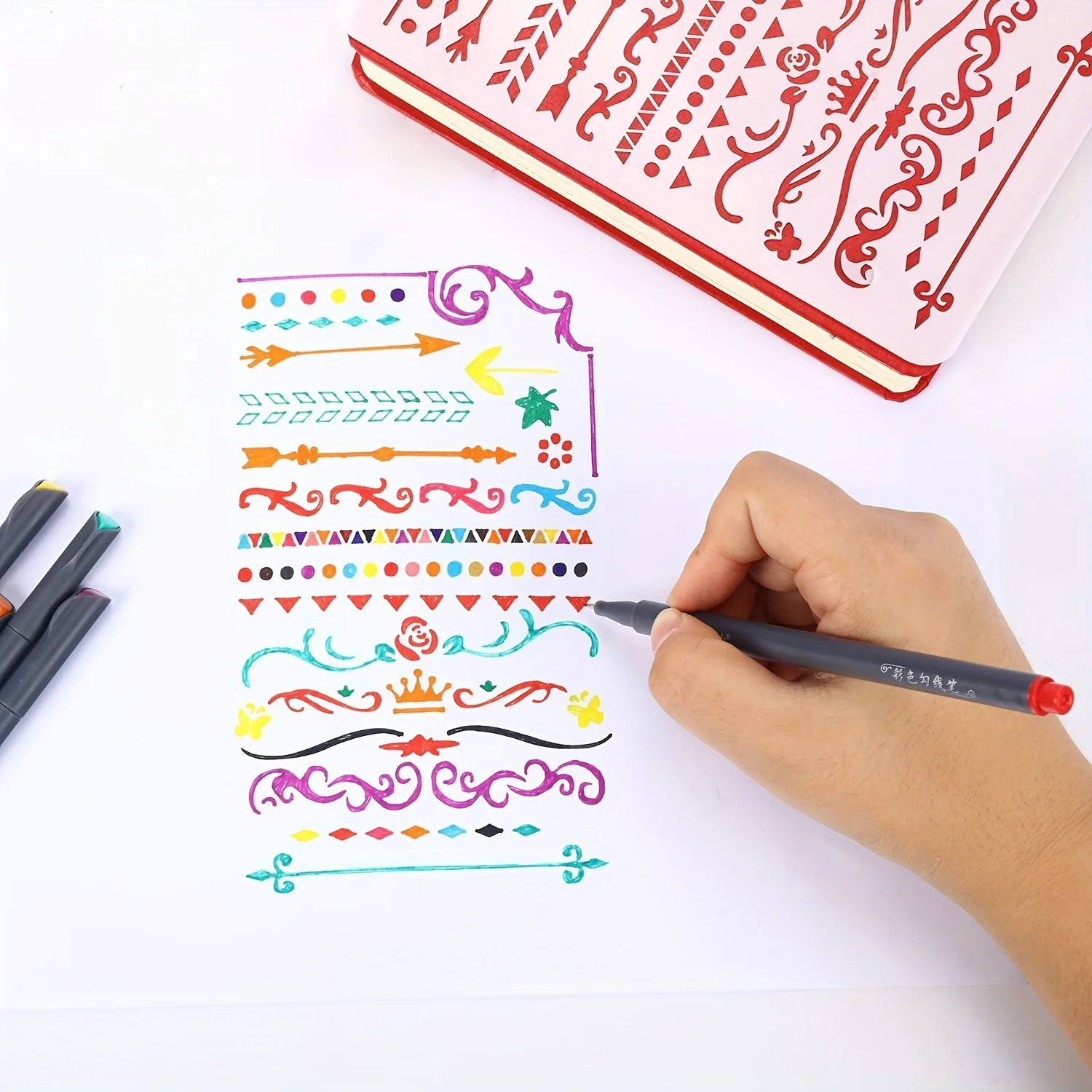Ensemble de stylos à dessin au trait coloré, 12 à 100 pièces, stylo Fineliner à Micro pointe, dessin, peinture, croquis, marqueur d'art fin, papeterie scolaire et de bureau