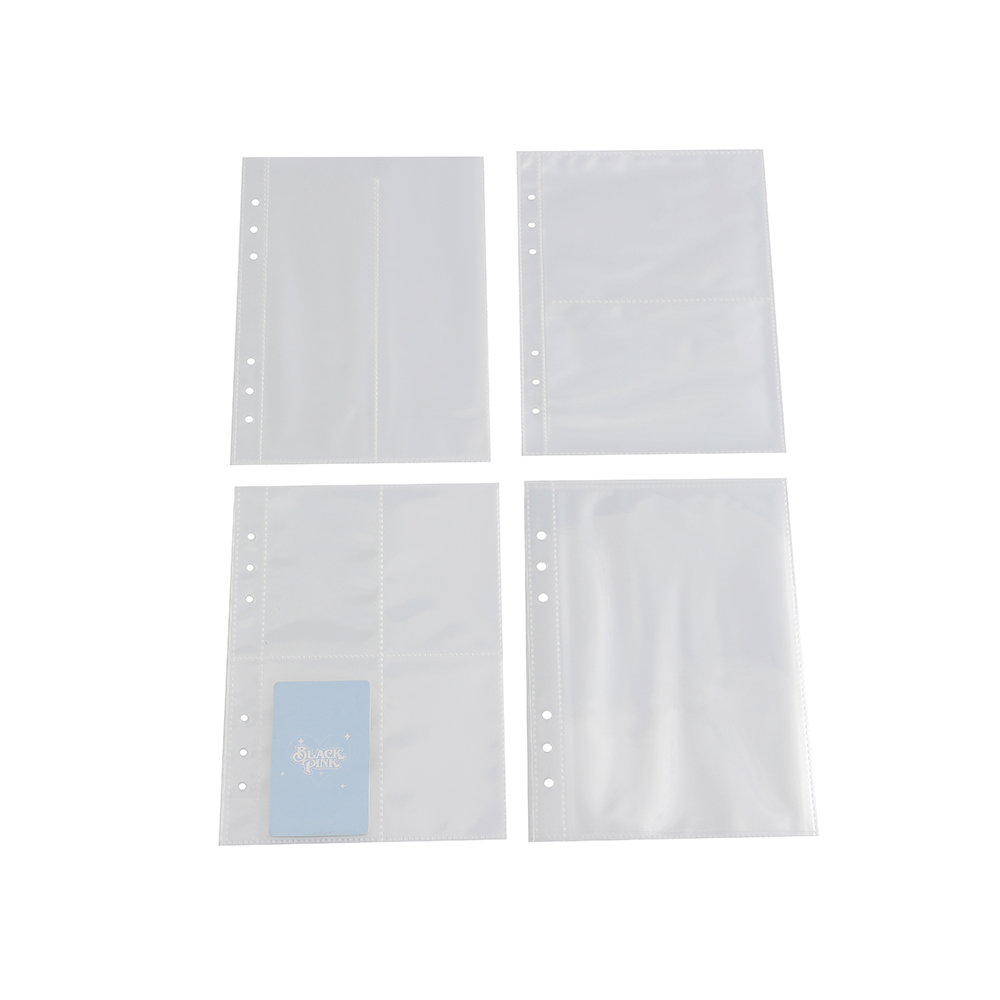 ジッパーアルバム A5 バインダー 10 シート Kpop Photocard 収集ブックフォトカードオーガナイザーノートブック 10 個スリーブ学校文具