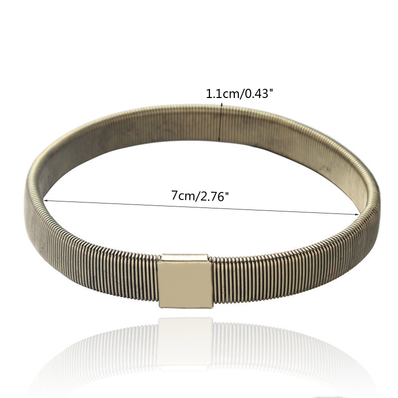 Non-slip Alloy Armband Stretch Garter Shirt Sleeve Holder Unisex Sleeve Holders Bartender Elastic Armband Accessories