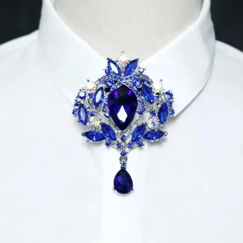 Nouveau luxe strass noeud papillon haut de gamme cadeau hommes et femmes mode coréenne britannique affaires Banquet noeud papillon hommes bijoux de mariage
