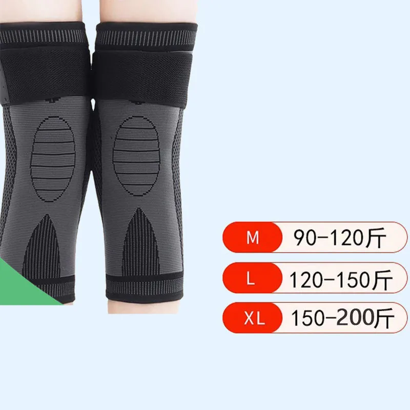 Anti Slip Compression Knee Support Pad, Tie Straps, Proteção Fria, Joint Sport Sleeve Protector, Joelheira Elástica, 2Pcs por Conjunto