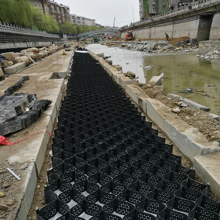 Geocell de panal HDPE de alta resistencia Geogrid Geocel para protección de pendiente, conserva la construcción de carreteras y paredes