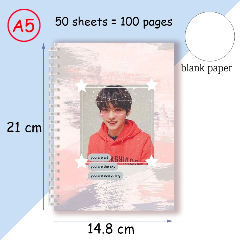 A5 Spiral Notebook Note Book - กลุ่มKpop Strayสมาชิกโปสเตอร์อัลบั้มเด็กPhotocardsโปสการ์ดสําหรับแฟนๆเด็กของขวัญคอลเลกชัน