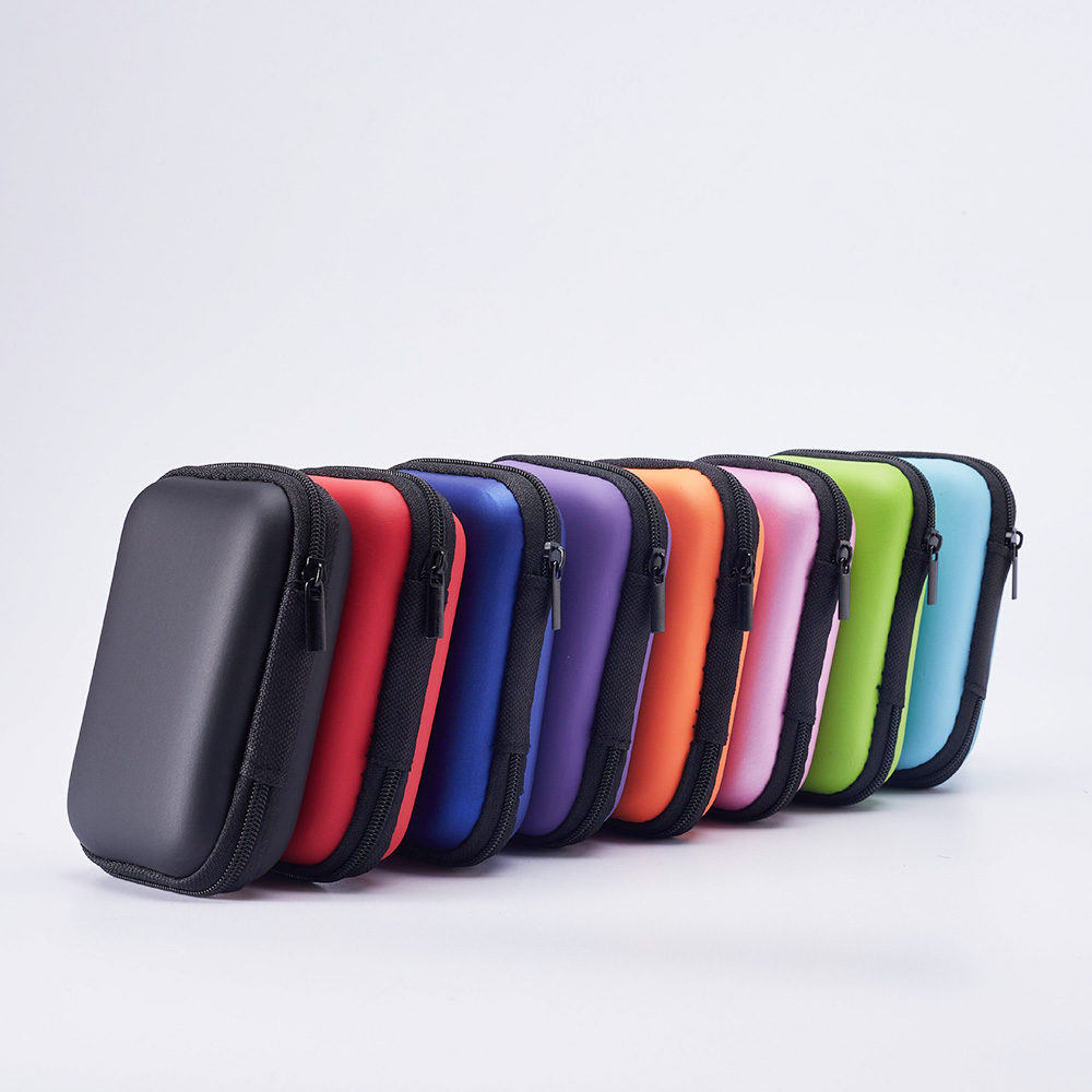 Eva Headphone Data Cable Storage Hard Drive Bag Simple Portable Charger Headphone Zipper Box