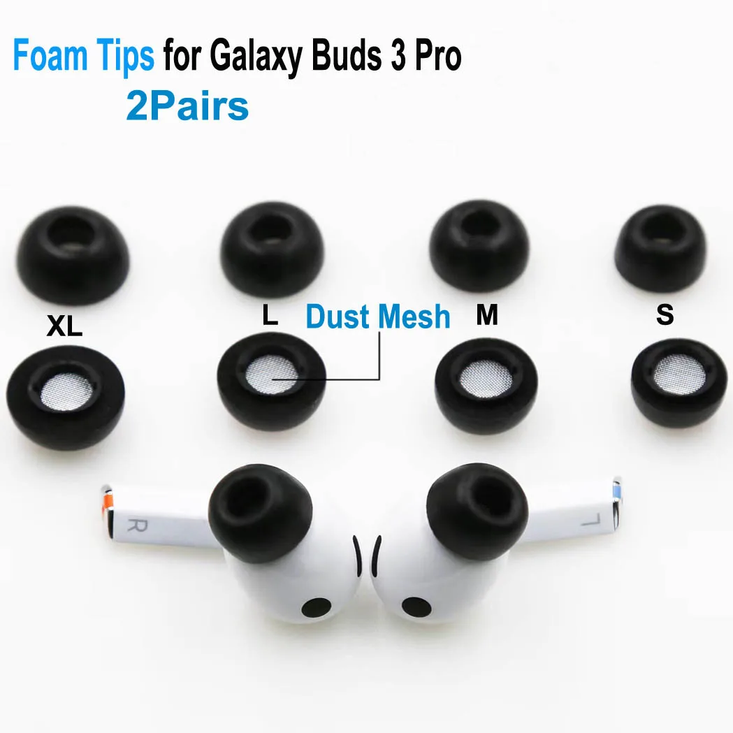 Наушники из пены с эффектом памяти для Samsung Galaxy Buds 3 Pro, чехол для наушников, вкладыши XL, L, M S