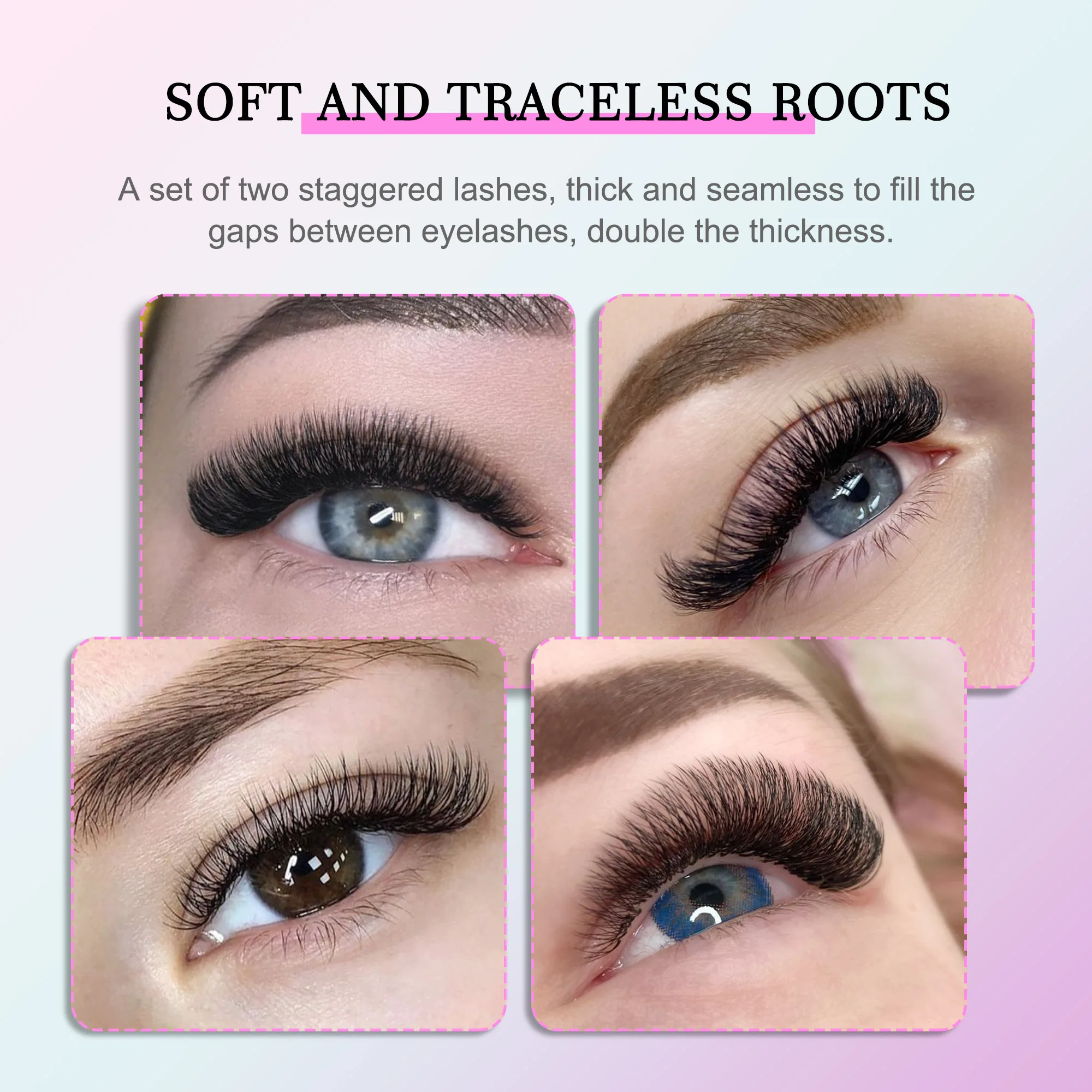 CoMango 1D 2D Y Eyelashes Extension Faux Mink C/D Curl Natural Lash Russian Volume Soft PBT Material Makeup Wholesales