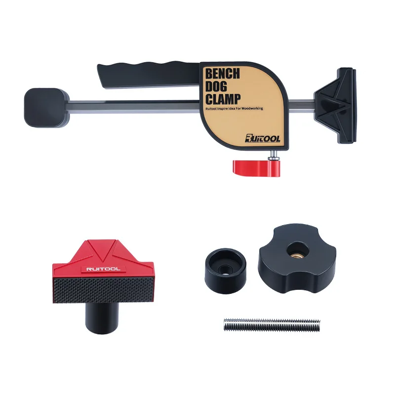 Woodworking Table Fixed Clamp Set: Quick Desktop Clamp, Workbench Auxiliary 19mm Tenon