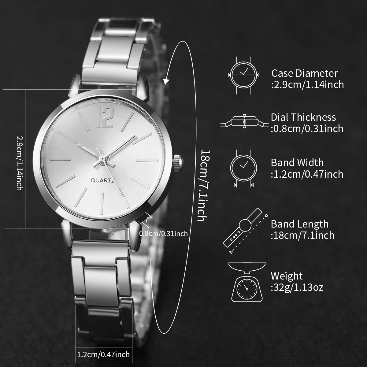 Ensemble de montre-bracelet à quartz pour femme, bracelet en acier doré, manchette d'ouverture, mode, 2 pièces