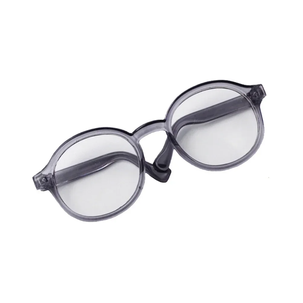 1PC 6.5cm Transparent Plastic Glasses for 1/8 1/6 1/3 1/4 BJD for Labubu MSD SD Plush for EXO Doll Sunglasses