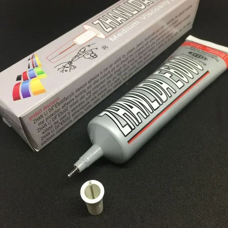 Pegamento E6000 para manualidades con diamantes de imitación de cristal, herramienta para manualidades, agujas, adhesivo epoxi fuerte, Hotfix para herramientas de joyería, joyería, ropa, manualidades, pegamento