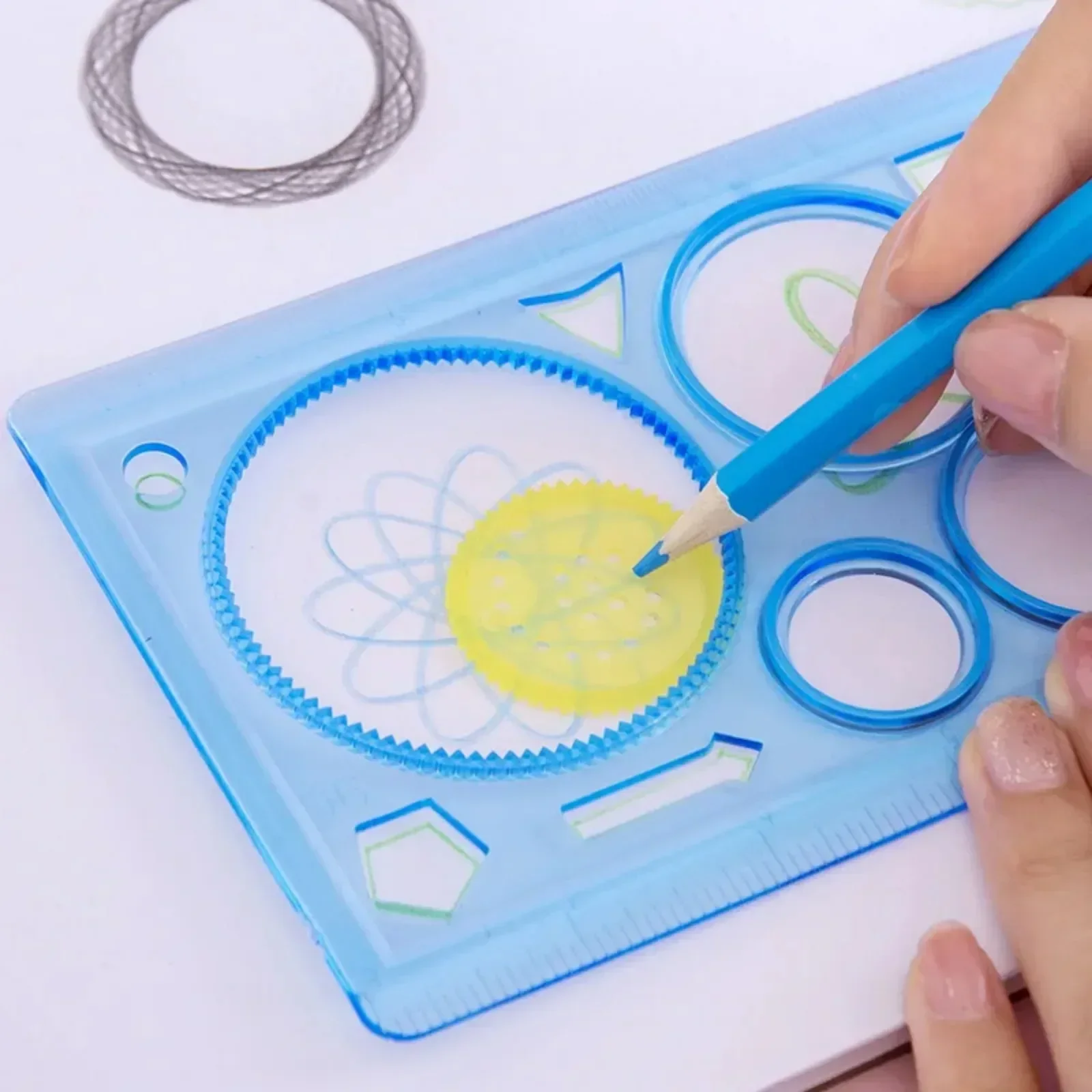 1 confezione/lotto Puzzle creativo per bambini Set di righelli da disegno colorati Impara il disegno della regola Strumenti fai da te per studenti