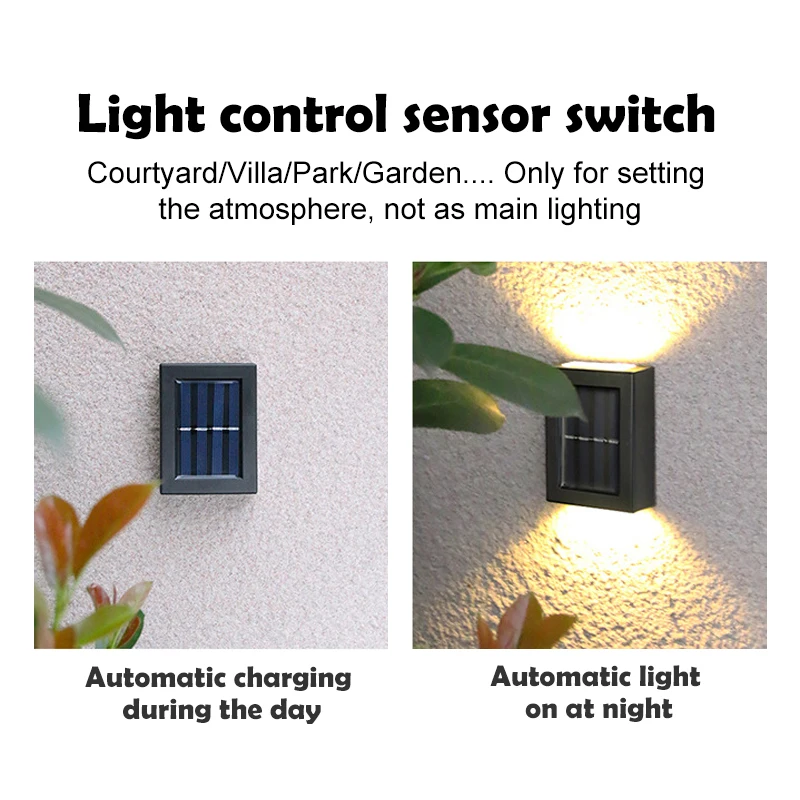 1-16 個ソーラーランプ屋外 LED ライト IP65 防水庭の装飾バルコニー庭街路壁の装飾ランプガーデニングライト