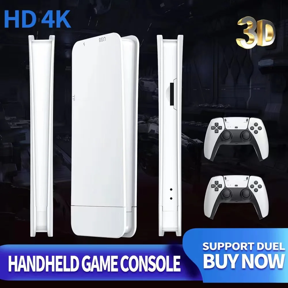M15 Game Stick Mini TV Przenośna konsola do gier Bezprzewodowe gamepady do gier wideo 64G 20000+ Retro Game Wyjście HD dla dwóch graczy dla PS1 itp.
