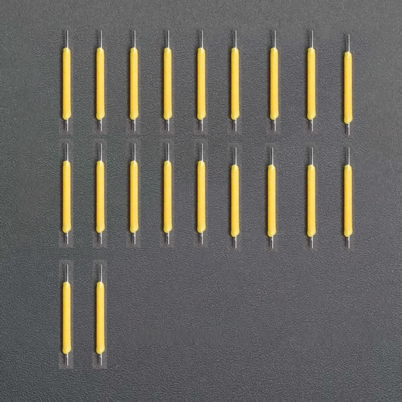 DC3V longitud Total 29mm LED filamento duro amarillo cálido Retro filamento anti-tungsteno fuente de luz Material plástico accesorios DIY