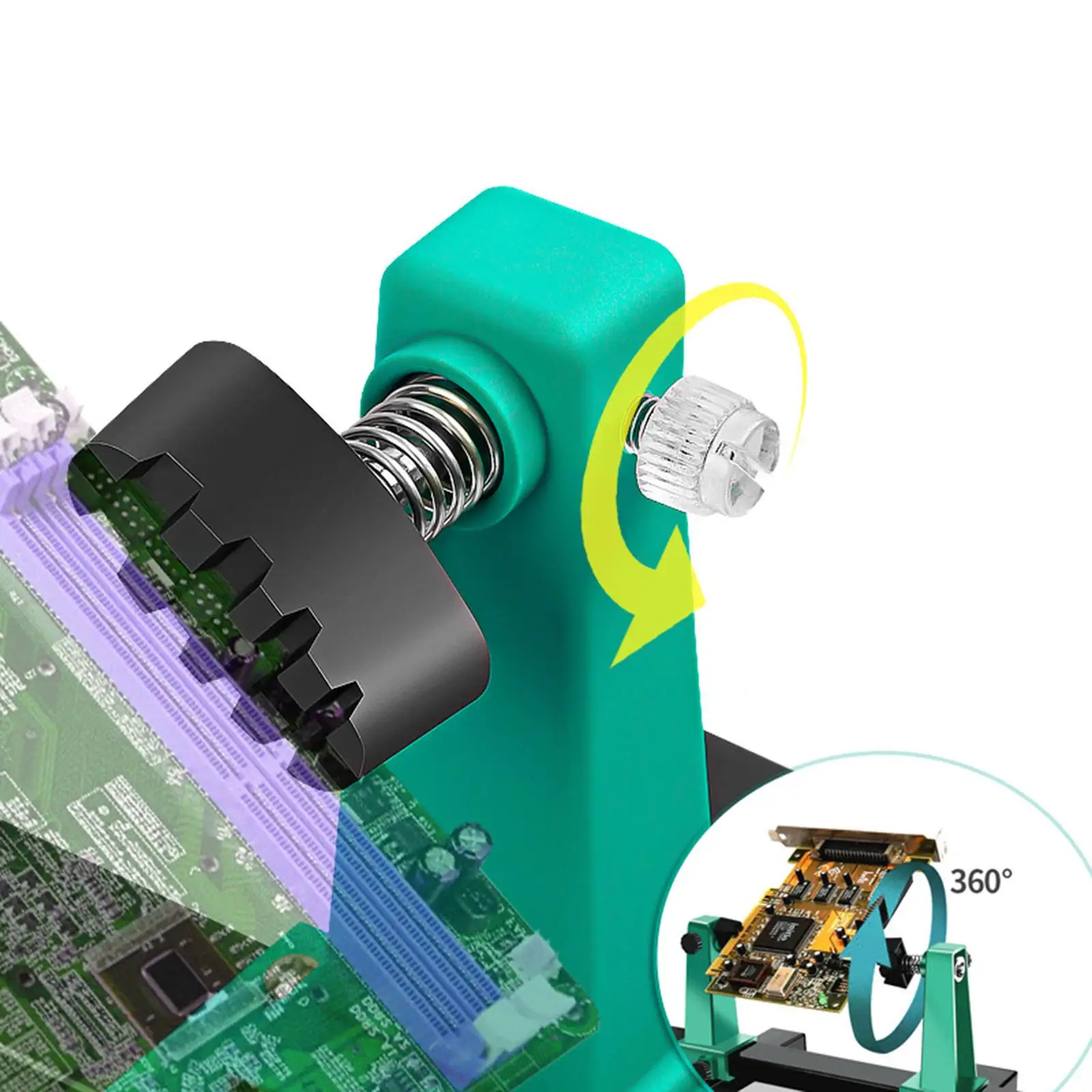 Soporte de placa de circuito PCB, soporte de soldadura ajustable, abrazadera auxiliar 360, herramienta de reparación, Kit de sujeción, placa Base resistente