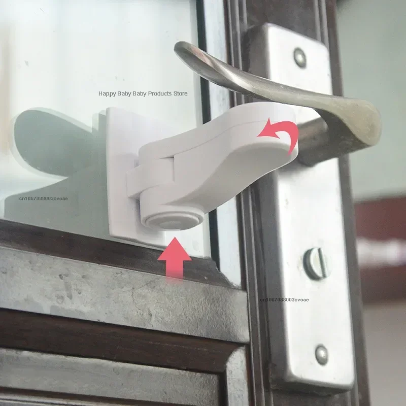 NEW Door Lever Lock Baby Proofing Door Handle Lock Childproofing Door Knob Lock Easy To Install and Use Adhesive