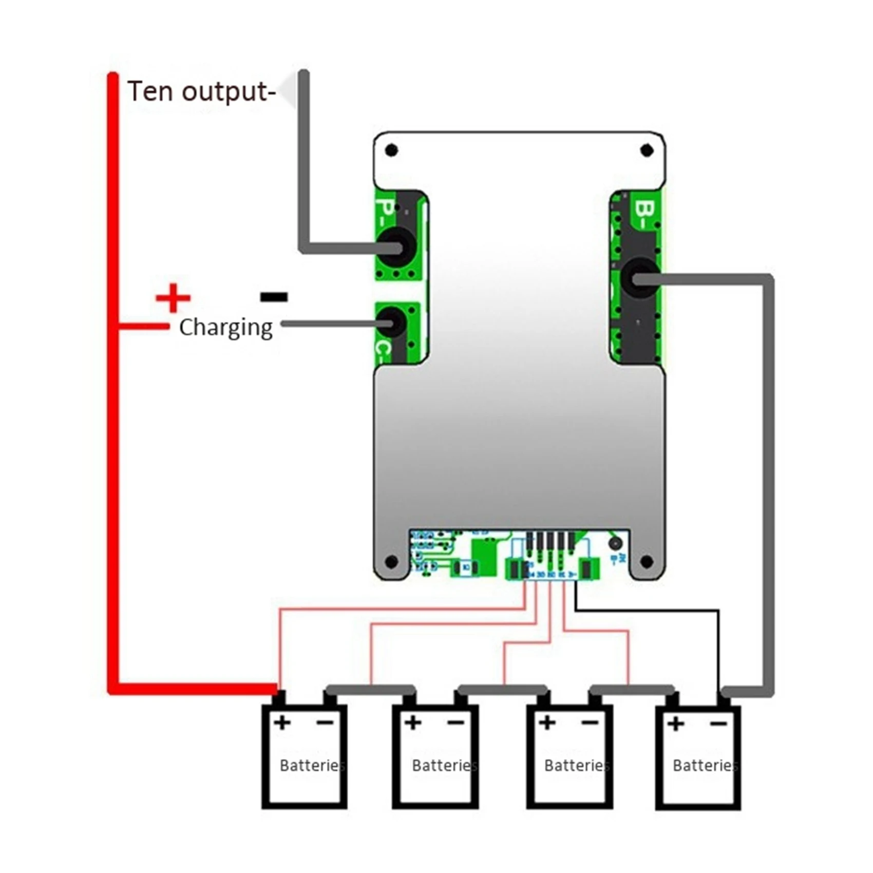 Newest 4S 12V 100A LiFePO4 Lithium Battery Protection Board with Power Battery Balance/Enhance BMS PCB Protection Board