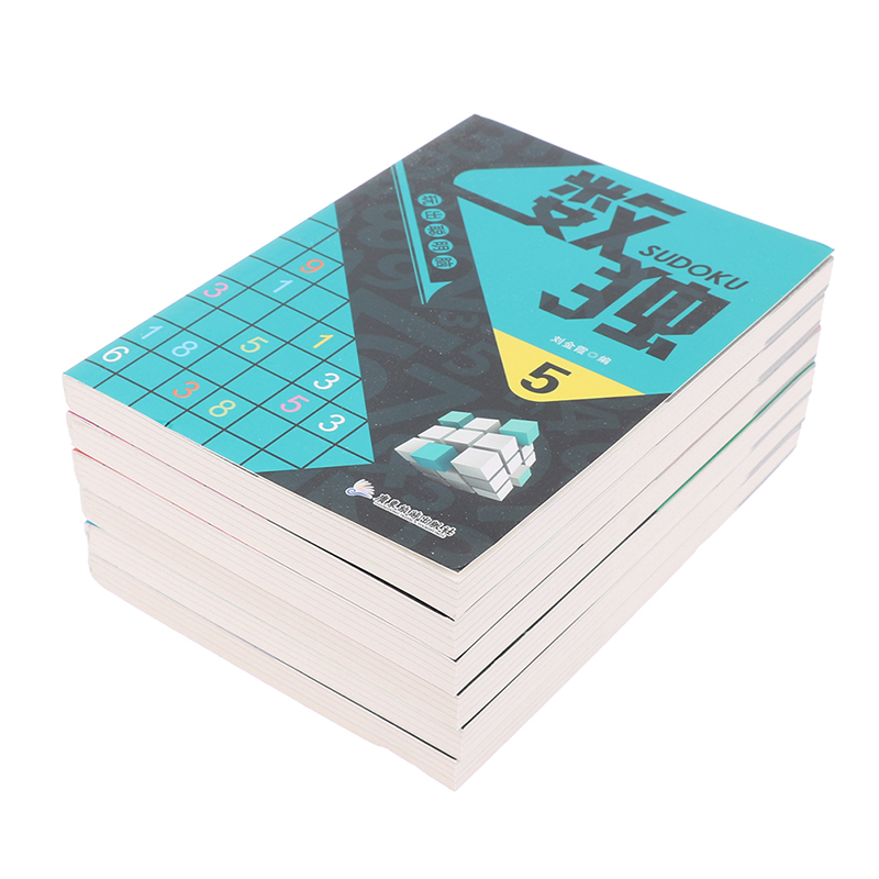 6 boeken/set Sudoku Thinking Game Book Kinderen spelen Smart Brain Number Plaatsing Book Pocket Books