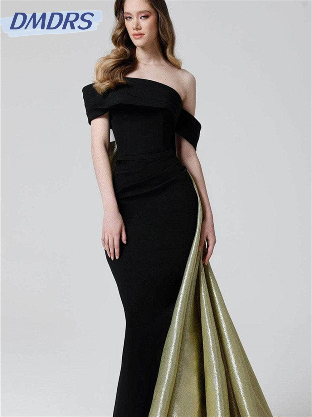 Elegant ซาตินชุดราตรี 2024 CLASSIC Off-The-Shoulder Strapless Gowns ง่าย A-Line ชุดราตรีพรรค Vestidos De Novia