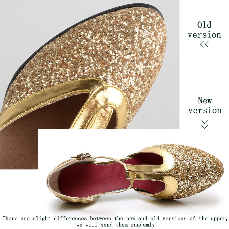 Zapatos de baile latino para mujer, zapatos dorados y plateados, zapatos de baile de salón de tacón alto para mujer, zapatos de baile latino para mujer